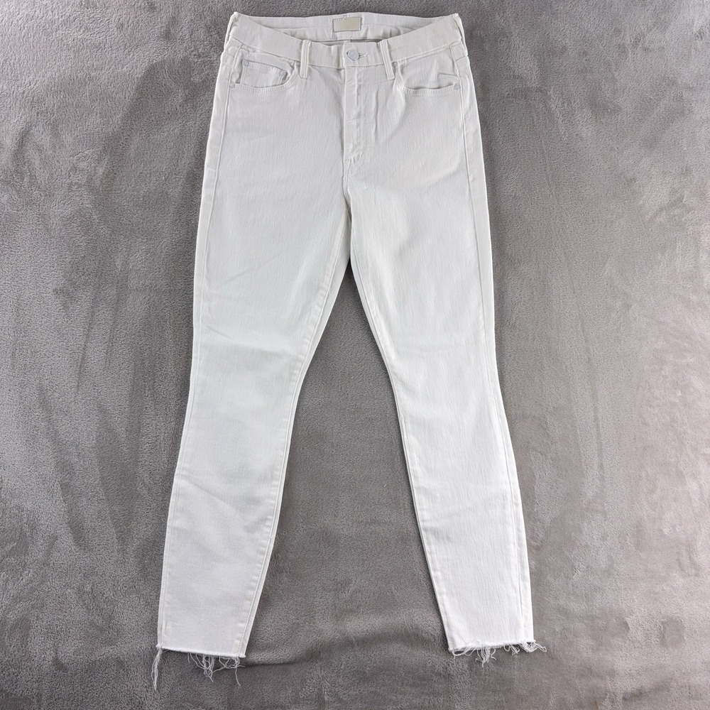 Mother High Waisted Looker‎ Ankle Fray Jeans Womens 27x26 Fairest Of Them All
